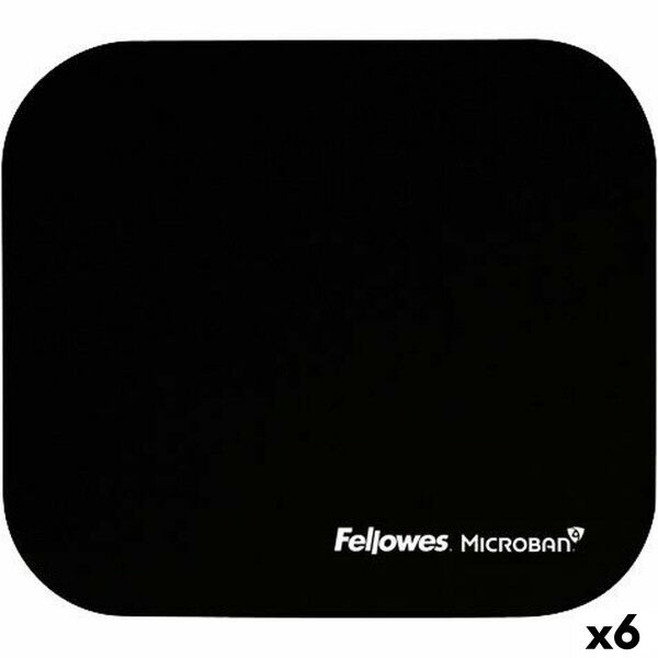 Non-slip Mat Fellowes Black Natural rubber (6 Units)