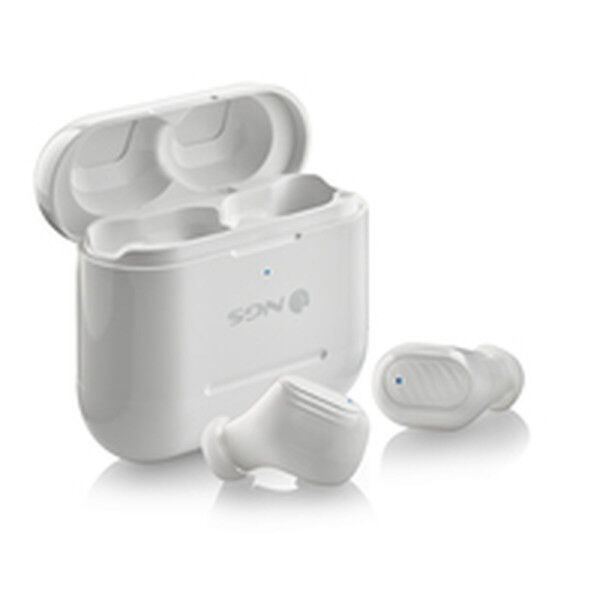 Auriculares Bluetooth con Micrófono NGS ARTICA DUO Blanco