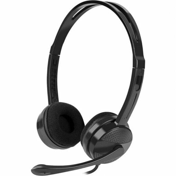 Auriculares con Micrófono Natec Negro