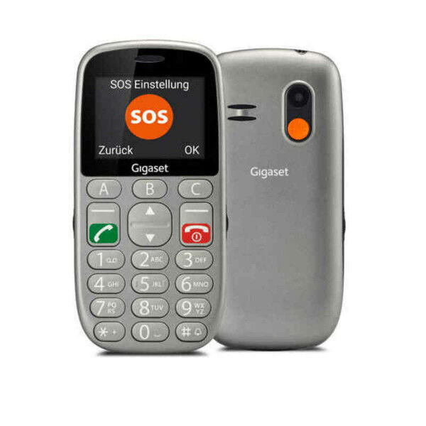 Téléphone portable pour personnes âgées Gigaset GL390 2,2" 2G 800 mAh Gris