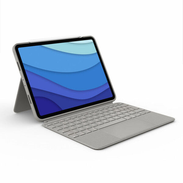 iPad dėklas Logitech 920-010169 Smėlio Ispaniška Qwerty