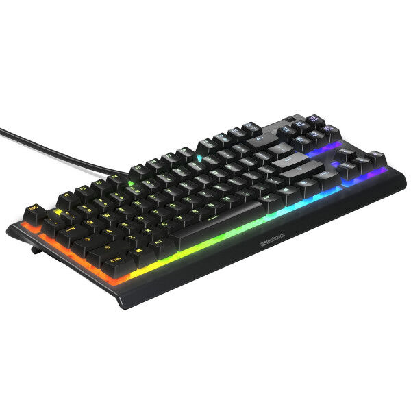 Žaidimų klaviatūra SteelSeries APEX 3 TKL Juoda Ispaniška Qwerty