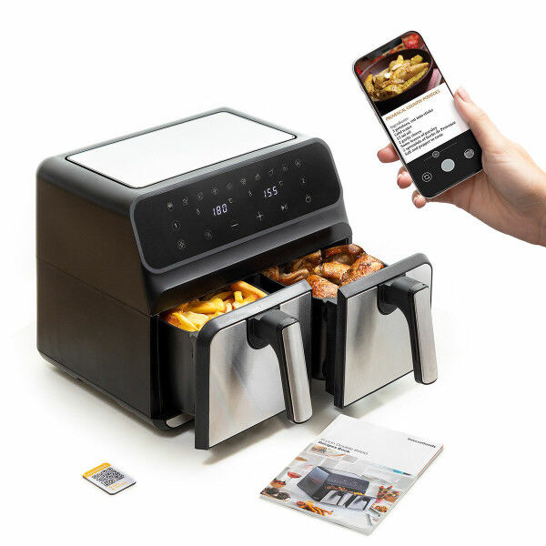 Heißluftfritteuse InnovaGoods Schwarz 3400 W 8 L Edelstahl (Restauriert A)