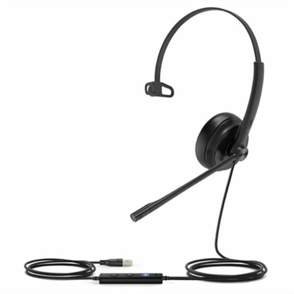 Auriculares con Micrófono Yealink YEA_UH34-MONO-T Negro