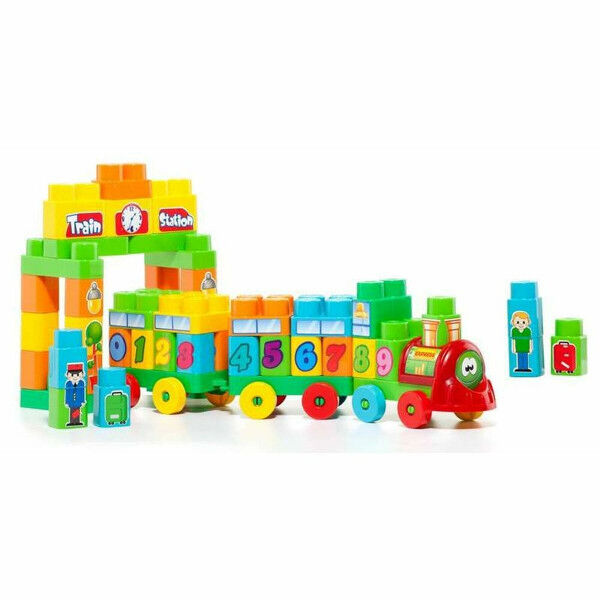 Camión con Bloques de Construcción Moltó Train Station (70 pcs)