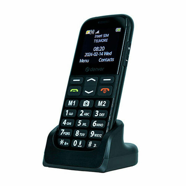 Telefon komórkowy Denver Electronics BAS-18600L 1,77" Czarny (Odnowione A)