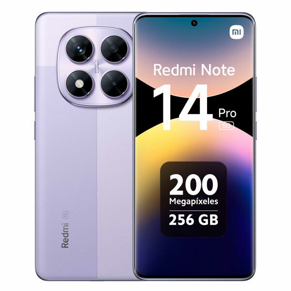 Išmanusis Telefonas Xiaomi Redmi Note 14 PRO 5G 6,67" Mediatek Dimensity 7300 8 GB RAM 256 GB Purpurinė